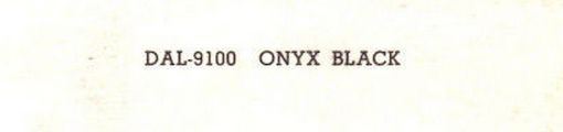 1951 to 1953 Chevrolet Onyx Black